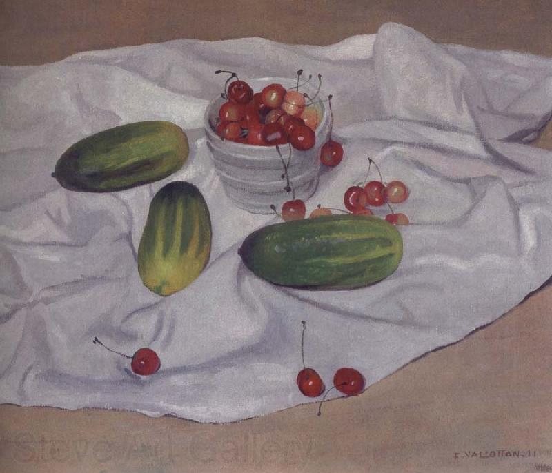 Felix Vallotton Still life with Cucumbers Norge oil painting art